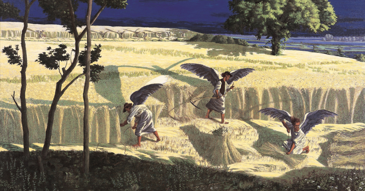 The Harvest is the end of the world patining by Roger Wagner. 